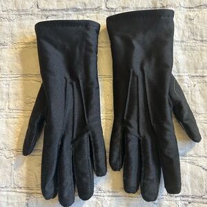 VINTAGE IRIS BLACK NYLON BLEND O/S WOMEN’S GLOVES WITH LINING THINSULATE FLEX